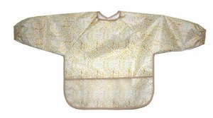 Picture of Polyester Passover Baby Bib with Sleeves Matza Design Size Small